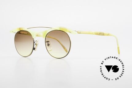 L.A. Eyeworks YANG 670 Vintage Frame No Retro Specs, spirited designer sunglasses for ladies and men (unisex), Made for Men and Women