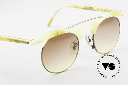 L.A. Eyeworks YANG 670 Vintage Frame No Retro Specs, frame looks yellowish in the photos, but it's GREENISH!, Made for Men and Women