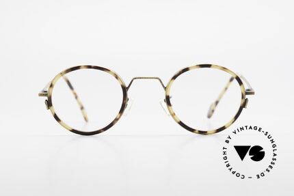 L.A. Eyeworks JO HENRY 442 Round Vintage 90's Eyeglasses, minimalist construction of simple geometric forms, Made for Men and Women