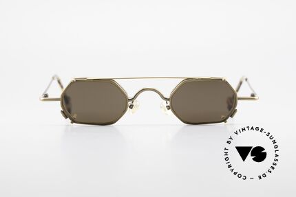 L.A. Eyeworks DICE 455 Vintage Frame With Sun Clip, with attention to details (every frame has a year of birth), Made for Men and Women