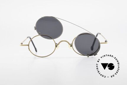 L.A. Eyeworks LINK 143 Oval Eyeglasses With Sun Clip, Size: medium, Made for Men and Women