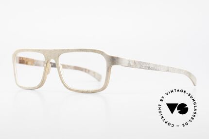 Rolf Spectacles Dino 41 Stone Eyewear & Wood Frame, true masterpiece (pure natural material, handmade), Made for Men