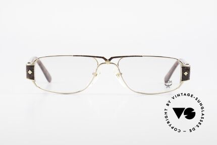 MCM München 7 80's Luxury Reading Glasses, massive frame design with pompous appliqué, Made for Men and Women