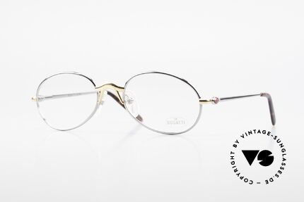 Bugatti 22126 Rare Oval 90's Vintage Glasses, elegant vintage designer eyeglass-frame by BUGATTI, Made for Men and Women