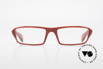 Red designer eyeglass sales frames
