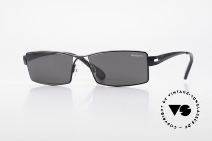 Bugatti 499 Rare Designer Sunglasses XL, striking HIGH-TECH sunglasses by BUGATTI, Made for Men