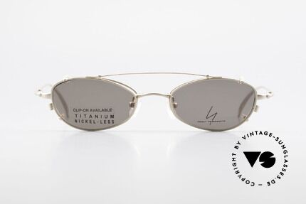 Yohji Yamamoto 52-9011 Clip On Titanium Frame GP, outstanding quality from the 1990's, made in JAPAN, Made for Men and Women