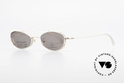 Yohji Yamamoto 52-9011 Clip On Titanium Frame GP, costly, GOLD-PLATED TITANIUM frame (matte gold), Made for Men and Women