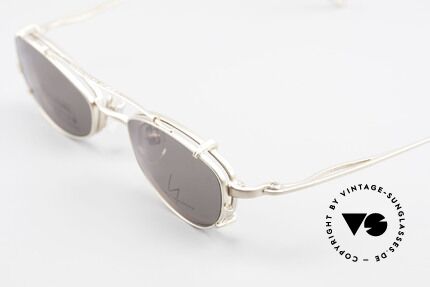 Yohji Yamamoto 52-9011 Clip On Titanium Frame GP, demo lenses can be replaced optionally, + SUN CLIP, Made for Men and Women