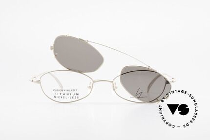 Yohji Yamamoto 52-9011 Clip On Titanium Frame GP, Size: large, Made for Men and Women