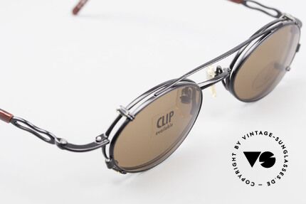 Yohji Yamamoto 51-8201 Oval Vintage Glasses Clip On, never worn: like all our quality designer (sun)glasses, Made for Men and Women