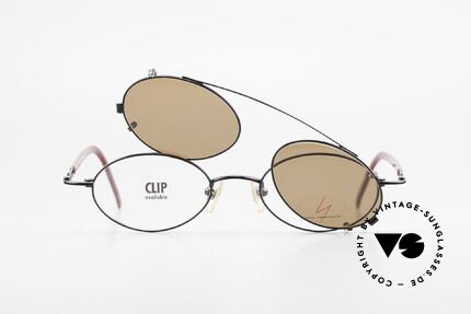 Yohji Yamamoto 51-8201 Oval Vintage Glasses Clip On, Size: medium, Made for Men and Women