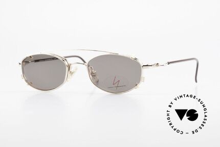 Yohji Yamamoto 51-7211 Gold Plated Frame With Clip On Details
