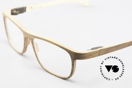 Rolf Spectacles Nomad 05 Pure Wood Eyeglasses For Men, every model (made from pure wood) looks individual, Made for Men