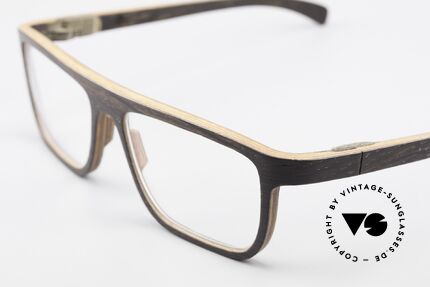 Rolf Spectacles Espada 04 Pure Wood Men's Eyeglasses, every model (made from pure wood) looks individual, Made for Men