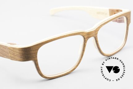 Rolf Spectacles Jupiter 54 XL Frame Made From Pure Wood, unworn Original (like all our unique Rolf Spectacles), Made for Men