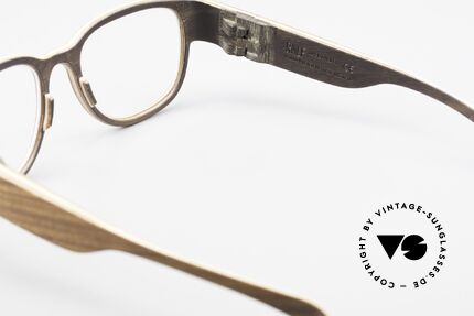 Rolf Spectacles Berlina 53 Pure Wood Frame Unisex Large, Size: large, Made for Men and Women