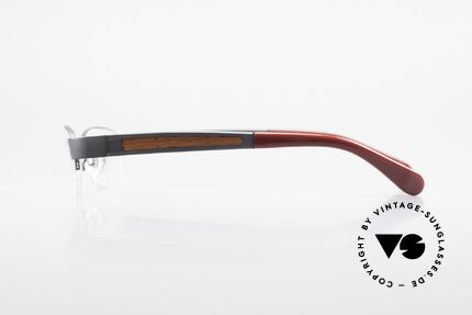 Bugatti 520 Padouk Wood Titanium Frame, flexible spring hinges for a 1st class wearing comfort, Made for Men