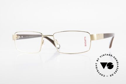 Bugatti 528 Gold-Plated Titanium Frame, BUGATTI luxury eyeglasses of incredible top-quality, Made for Men