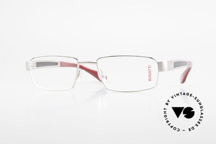 Bugatti 522 Palladium Ebony Titan Frame, BUGATTI luxury eyeglasses of incredible top-quality, Made for Men