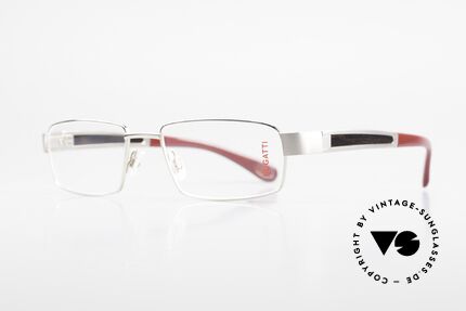 Bugatti 522 Palladium Ebony Titan Frame, temple inlays made of African EBONY precious wood, Made for Men