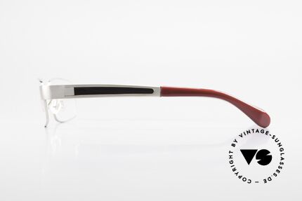 Bugatti 522 Palladium Ebony Titan Frame, flexible spring hinges for a 1st class wearing comfort, Made for Men