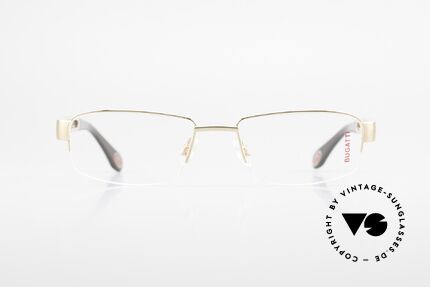 Bugatti 524 Carbon Titanium Gold Frame, TITANIUM frame (L size 55/19) is 22ct GOLD-PLATED, Made for Men