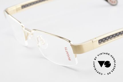 Bugatti 524 Carbon Titanium Gold Frame, this model is definitely at the top of the eyewear sector, Made for Men