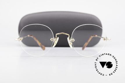 Savile Row Rimless 47/20 Rimless 14k Gold Filled Frame, Size: small, Made for Men and Women