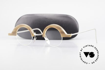 B. Angeletti Baal Redesign Genuine Horn Glasses 1994, Size: medium, Made for Men and Women