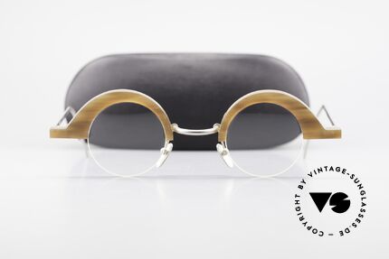 B. Angeletti Baal Redesign Genuine Horn Glasses 1994, Size: medium, Made for Men and Women