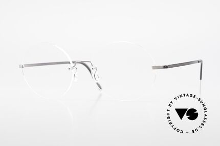 Lindberg 2333 Spirit Titan Round Rimless Titanium Frame, LINDBERG Spirit Titanium eyeglass-frame; 2333, 53, Made for Men and Women