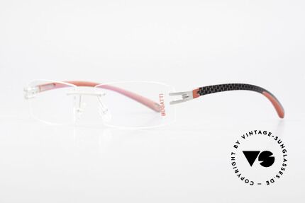 Bugatti 464 Rimless Luxury Frame Palladium, a noble ORIGINAL by BUGATTI from the late 1990's, Made for Men