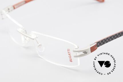 Bugatti 464 Rimless Luxury Frame Palladium, unworn (like all our rare vintage Bugatti eyeglasses), Made for Men