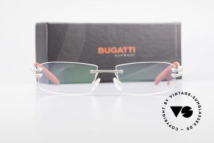 Bugatti 464 Rimless Luxury Frame Palladium, Size: medium, Made for Men