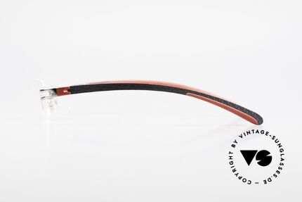 Bugatti 464 Rimless Eyeglasses Ruthenium, top-notch Carbon elements/parts & Ruthenium finish, Made for Men
