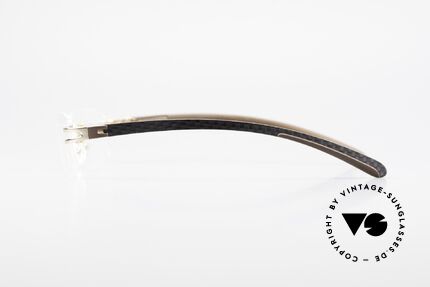 Bugatti 464 Rimless Glasses Carbon Gold, top quality: gold-plated with Carbon elements/parts, Made for Men