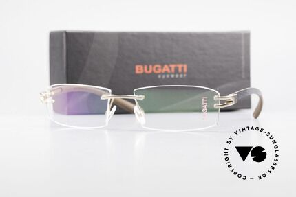 Bugatti 464 Rimless Glasses Carbon Gold, Size: medium, Made for Men