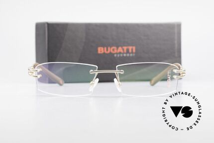 Bugatti 464 Rimless Glasses Carbon Gold, Size: medium, Made for Men