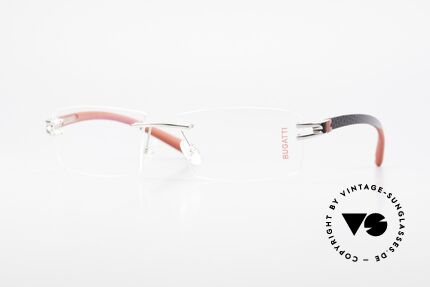 Bugatti 465 Rimless Luxury Specs Palladium, original, vintage rimless eyeglass-frame by Bugatti, Made for Men