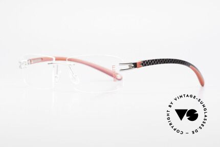 Bugatti 465 Rimless Luxury Specs Palladium, a noble ORIGINAL by BUGATTI from the late 1990's, Made for Men