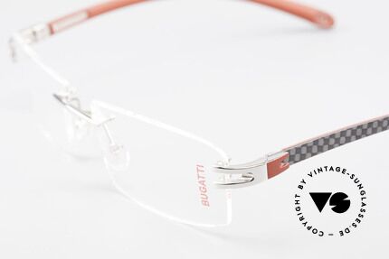 Bugatti 465 Rimless Luxury Specs Palladium, unworn (like all our rare vintage Bugatti eyeglasses), Made for Men