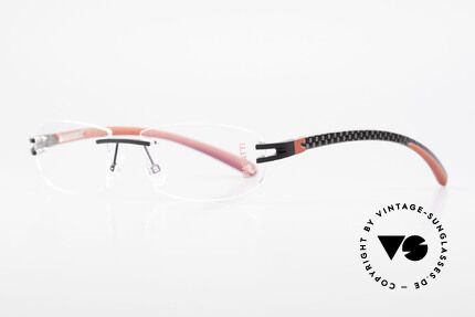 Bugatti 466 Luxury Rimless Glasses Carbon, a noble ORIGINAL by BUGATTI from the late 1990's, Made for Men