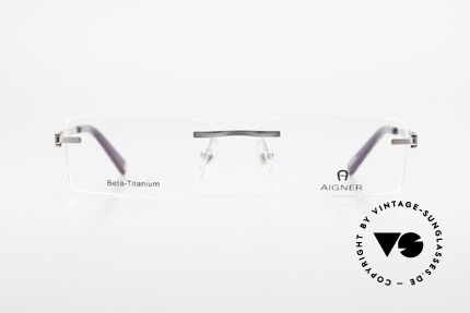 Aigner EA1023 Rimless Vintage Glasses Titan, noble 'TITANIUM' frame; rimless and made in Germany, Made for Men