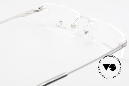 Aigner EA1023 Rimless Vintage Glasses Titan, demos can replaced with optical or sun lenses optionally, Made for Men