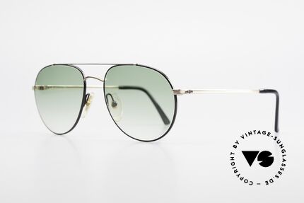 Christian Dior 2488 Rare 80's Aviator Sunglasses, noble green-gradient lenses: 100% UV protection, Made for Men
