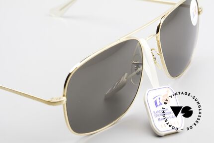 Randolf Engineering Aviator USA Shades 23kt Gold Plated, NO RETRO sunglasses, but a precious 1980's ORIGINAL, Made for Men