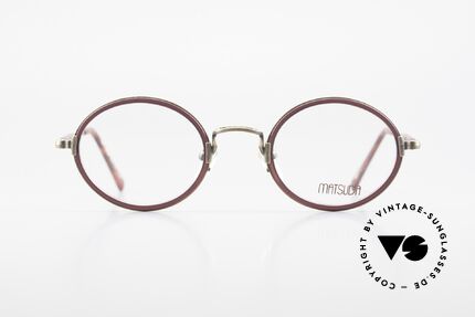 Matsuda 2834 Oval Round 90's Eyeglass-Frame, MATSUDA = a synonym for elaborate craftsmanship, Made for Men and Women