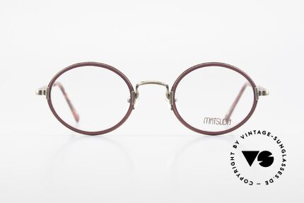 Matsuda 2834 Oval Round 90's Eyeglasses, MATSUDA = a synonym for elaborate craftsmanship, Made for Men and Women