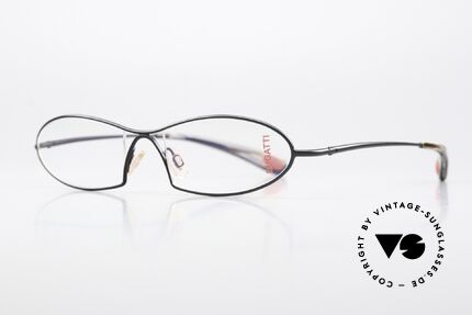 Bugatti 343 Odotype Rare Men's Designer Specs, ergonomic metal frame with spring hinges, Made for Men